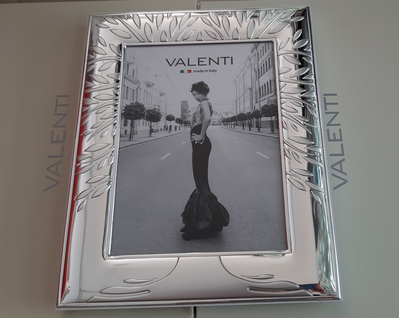 Portafoto in argento valenti 15x20 albero